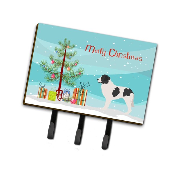 Carolines Treasures Landseer Christmas Leash or Key Holder BB8493TH68 - main